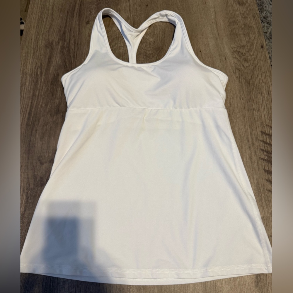 ZYIA White Racerback Tank Top